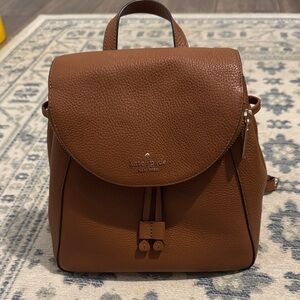 Kate Spade Tan Leather Backpack